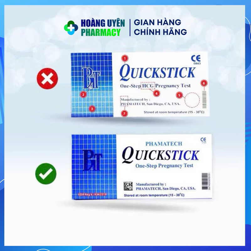 Que thử thai Quickstick Pharmatech - nhập khẩu