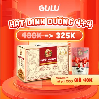   Hộp 750g  Hạt Dinh Dưỡng Cao Cấp Với 4 Loại Hạt Khô + 4 Loại Quả Ướt GULU FOODS 
