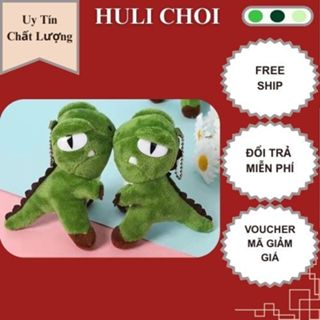  Móc Khóa Thú Bông Nhỏ Ếch Xanh Khủng Long Dễ Thương Treo Balo Túi Xách 13cm 