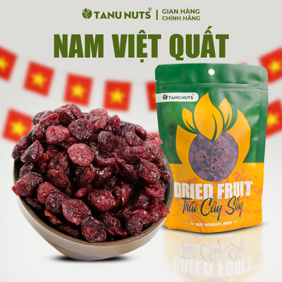 Nam việt quất Mỹ sấy khô không đường TANU NUTS phù hợp với người ăn kiêng, giảm cân 400g