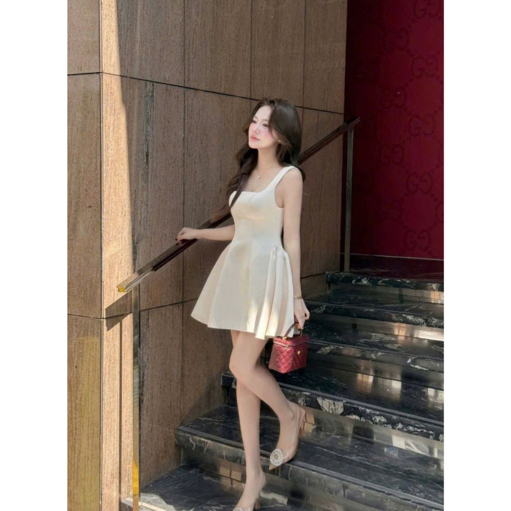 Váy thiết kế Rose dáng xòe cúp ngực vuông thời thượng tôn dáng hoàn hảo - LAGOO DESIGNS | BigBuy360 - bigbuy360.vn