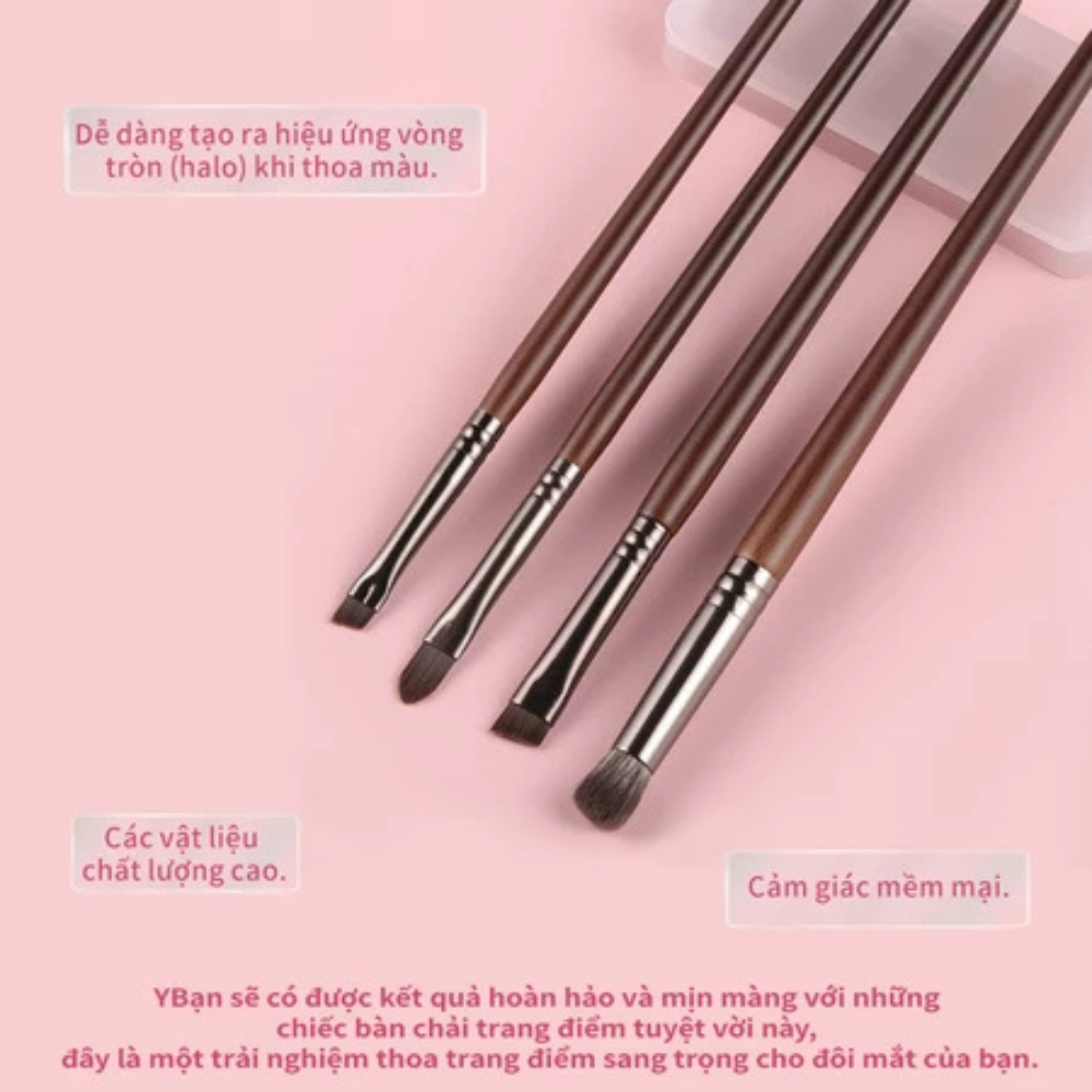 Set 4 Cọ OVW Cọ Trang Điểm N48 N63 N61 N74 Kẻ Mày Kẻ Mắt Che Khuyết Điểm BXK Cosmetics