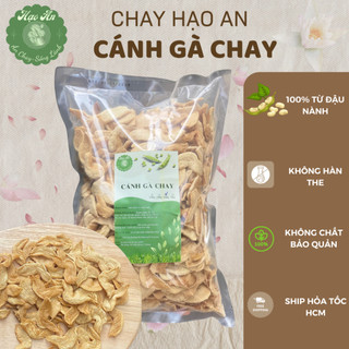 CÁNH GÀ CHAY 500GR - 1KG ( Thịt đậu nành chay ) dành cho người ăn chay, keto, dai ngon bổ dưỡng - Chay Hạo An