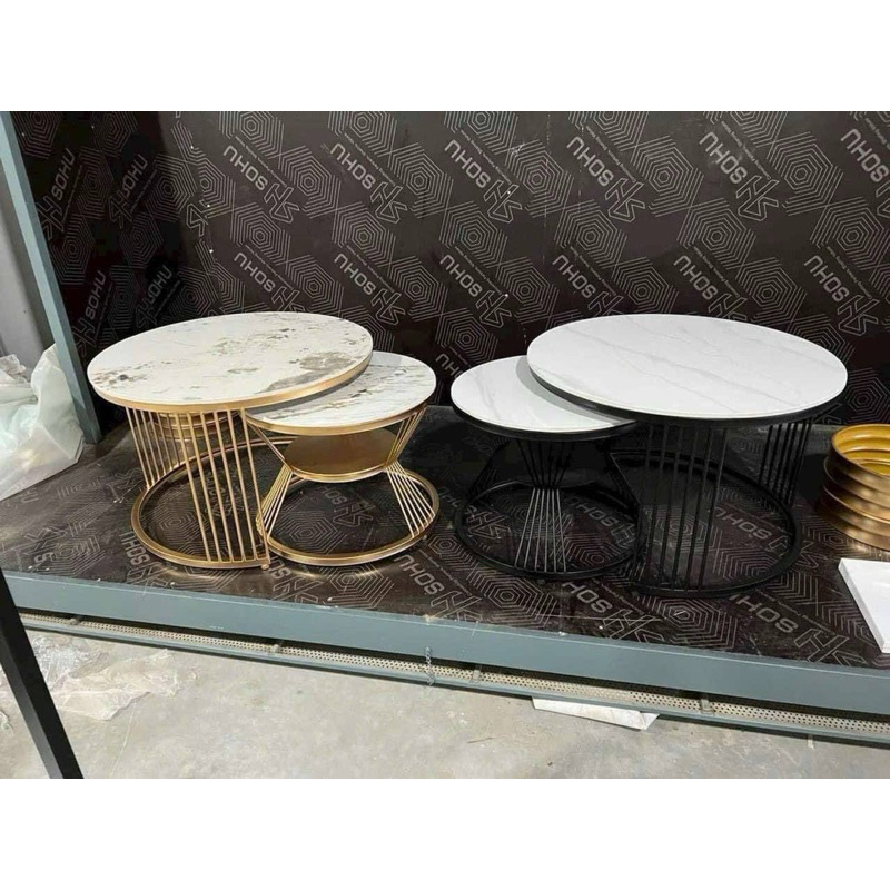 bàn trà cặp mặt đá 70x50 miễn ship miền bắc