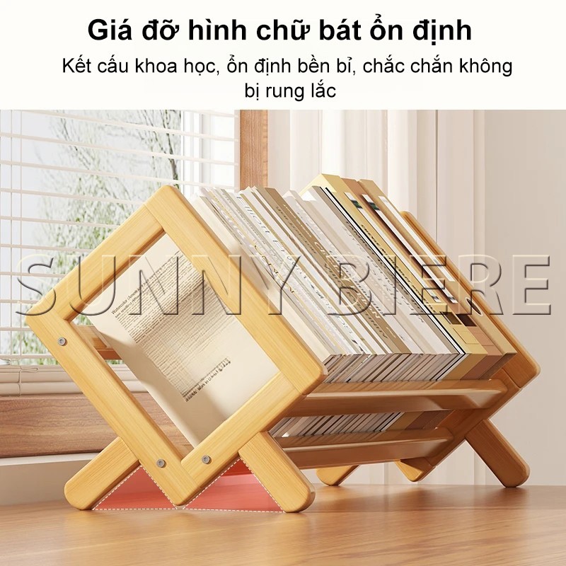 SUNNY BIERE Kệ Sách Gỗ Kệ Đa Năng Màu Sắc Cute Cho Các Bạn Sắp Xếp Gọn Gàng Góc Học Tập | BigBuy360 - bigbuy360.vn