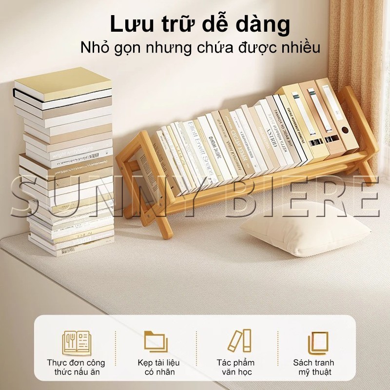 SUNNY BIERE Kệ Sách Gỗ Kệ Đa Năng Màu Sắc Cute Cho Các Bạn Sắp Xếp Gọn Gàng Góc Học Tập | BigBuy360 - bigbuy360.vn