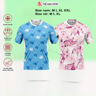 Áo Cầu Lông Vải Mè Kim Co Giãn 4 Chiều, Thoáng Mát, Mặc Êm – Tập Sướng | Size Đầy Đủ (141)