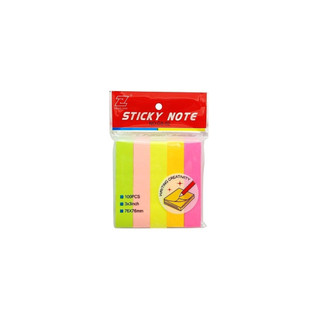 Giấy Note Dạ Quang 5 Màu (76x76mm)