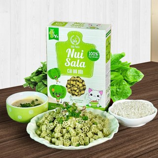 Nui Sala cải bó xôi chủ đề thiên nhiên cho bé hộp 200g