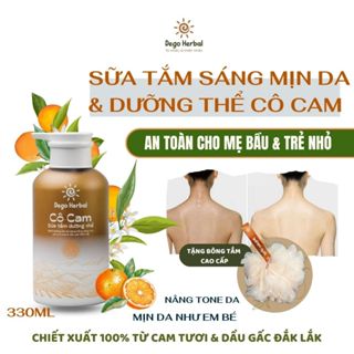   HOT  Sữa tắm sáng mịn da dưỡng thể Cô Cam Dego - Sáng da dưỡng ẩm mềm mịn hương cam Đắk Lắk tự nhiên 