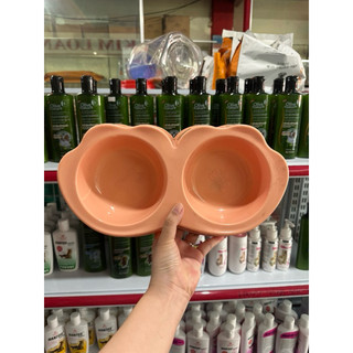 Chén, Tô, Bát nhựa đơn, đôi, hình tròn, hình thang chó mèo thú cưng