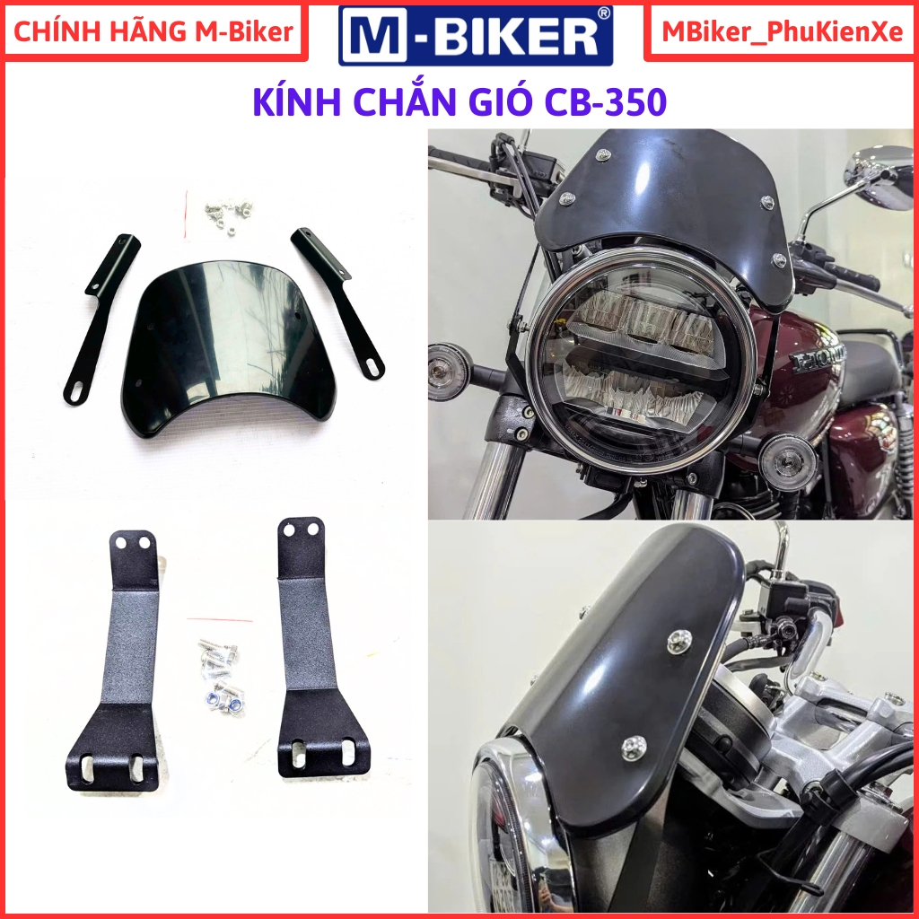 Kính chắn gió CB350, Mào đèn cb350, phụ kiện cb350, chính hãng mbiker