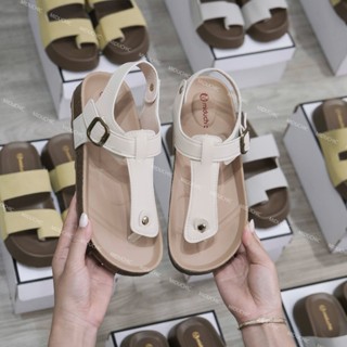 Giày Sandal Đế Trấu Nữ MIDU JIMIE Quai Kẹp Đơn Giản 3 Màu, Dép Quai Hậu Nữ Da Mềm Quai Khóa Hàng Cao Cấp