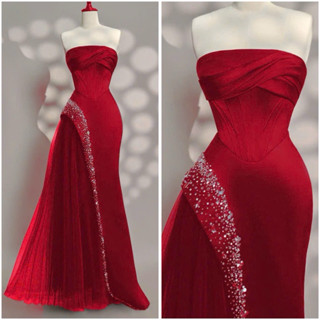  Đầm cưới TRIPBLE T DRESS cúp phối lưới kết đá pha lê - size S M L 