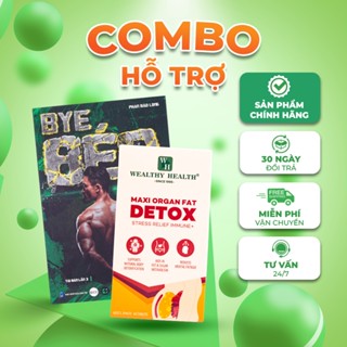Combo Hỗ trợ Viên uống Thải Độc Mỡ Nội Tạng Maxi Organ Fat 60 viên/hộp + Boo.k ByeBeo 1