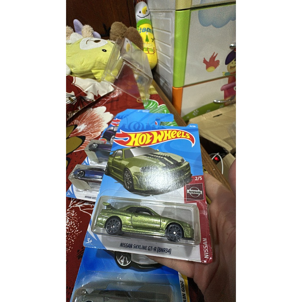 Hot Wheels - Nissan Skyline GT-R (R34) - Xanh