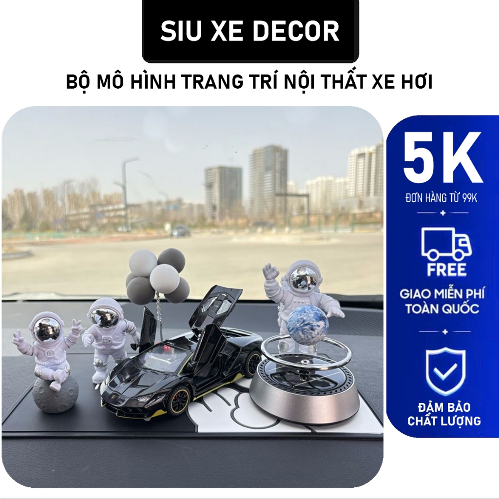 Set mô hình phi hành gia & ô tô Lambogrihin
