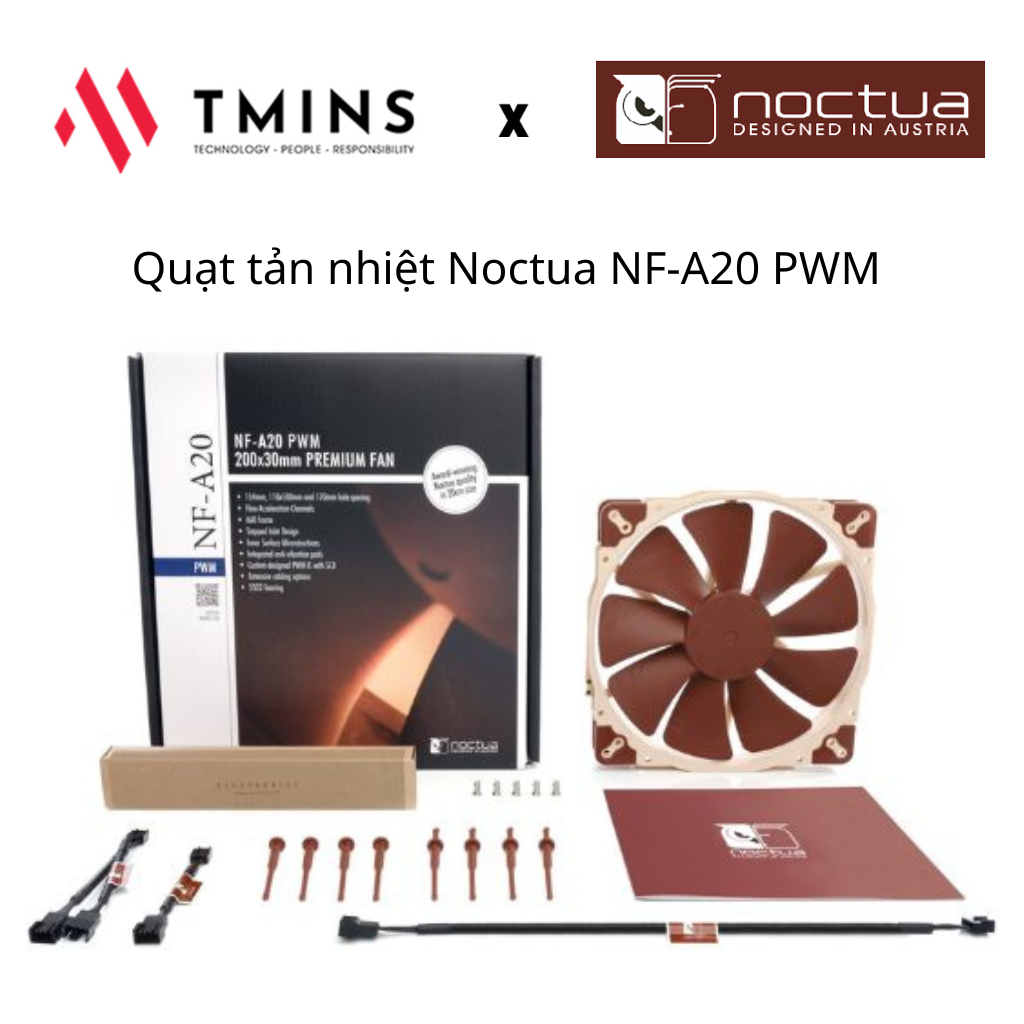 Quạt tản nhiệt Noctua NF-A20 PWM - Hàng Chính Hãng