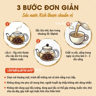 Xích thược khô 500g, thái lát mỏng, thơm, sạch - Lãn Ông