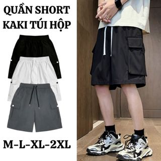Quần Short Kaki Túi Hộp Chất Liệu Kaki dù Mặc Thoáng Mát Không Nhăn Không Xù FABUMAN