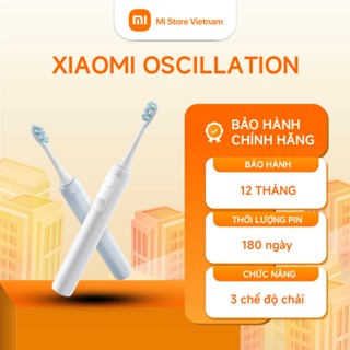 Bàn Chải Điện Sóng Âm Xiaomi Oscillation Electric Toothbrush White Chính Hãng BH 12 Tháng