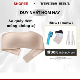 Áo Lót cúp ngực nữ, Áo quây su trơn Yours Bra AL397 không gọng đệm mỏng cúp 3D không dây chống tụt hở vai, tặng kèm dây