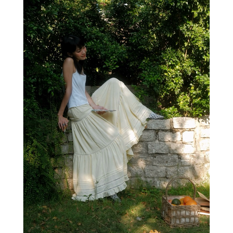 Chân váy tầng phối ren “Blush Skirt” - Aufra studio