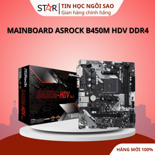 Mainboard Asrock B450M HDV DDR4 - Bảo hành 36 tháng