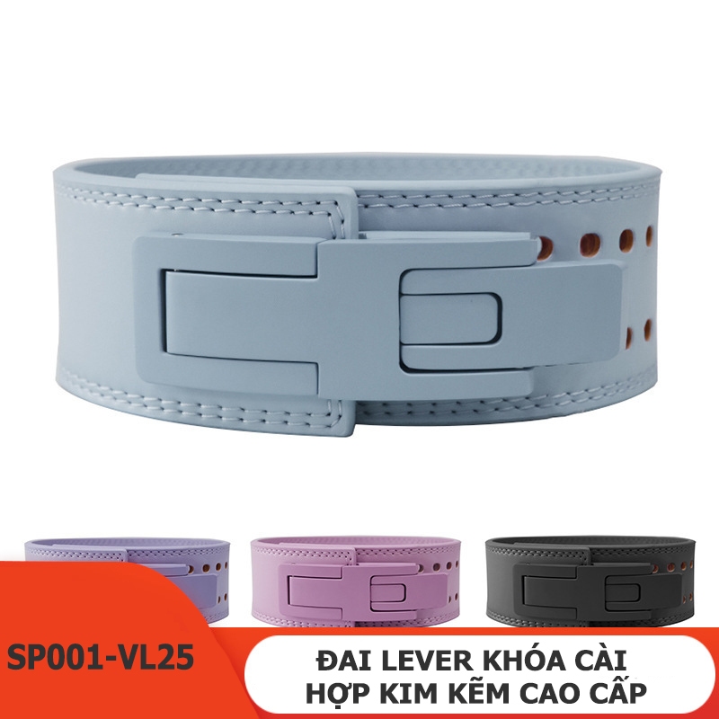 Đai Lưng Gym Lever Belt Cao Cấp VL001-25 – Khóa Hợp Kim Kẽm