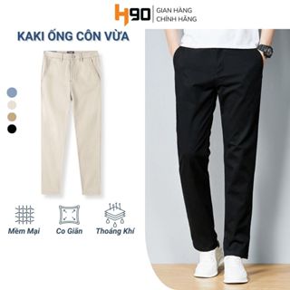 Quần Kaki Dài Nam H90 Dáng Âu Ống Côn Ôm Vừa Chất Liệu Cotton Co Giãn, Mềm Nhẹ, Thoáng Mát QDK01