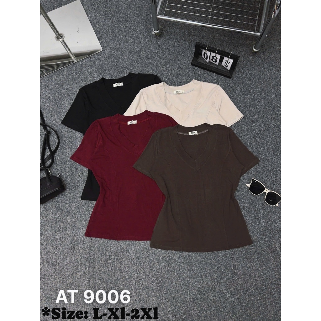 Áo Thun Nữ Bigsize 55–90kg Cổ Tim/Cổ Tròn Tay Ngắn Chất Borip Lụa Co Giãn Mềm Mại AT9006 – 2KJeans | BigBuy360 - bigbuy360.vn