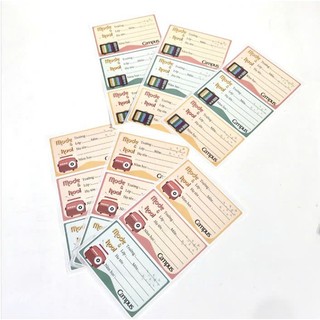 [Combo 3/1] Set 18/12 Nhãn Vở Campus Basic Dán Tập Vở – Nhiều Mẫu Đáng Yêu Trang Trí Dành Cho Học Sinh Sinh Viên