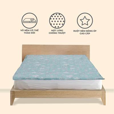 Đệm/Nệm đa năng MicroTencel K-Bedding KMTP306 – KMTP310 chống trượt, tiện lợi