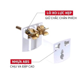 Phích cắm 2 chân ra 3 lổ