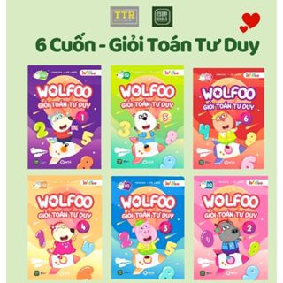  Sách -  Combo 6 cuốn: Wolfoo Giỏi Toán Tư Duy 