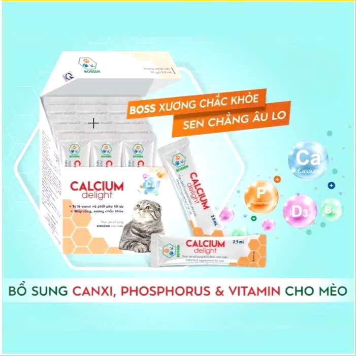 [CHÍNH HÃNG] [DATE 11/26] Bossen calcium delight mèo