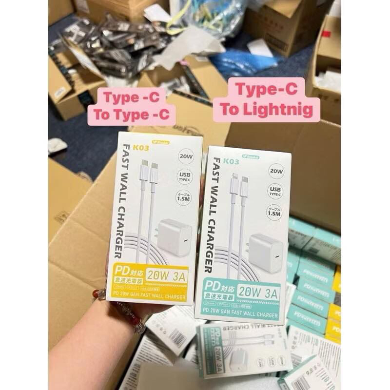 Bộ sạc nhanh K03 Risukai Nhật Bản (dây dài 1.5m)