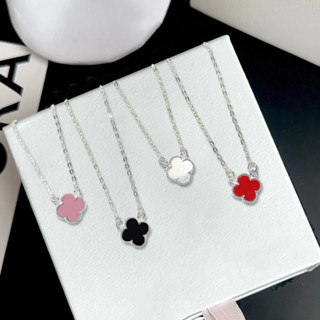  Dây chuyền bạc nữ PMJ vòng cổ mặt cỏ 4 lá may mắn phụ kiện thời trang đơn giản tinh tế PMJ0242D 