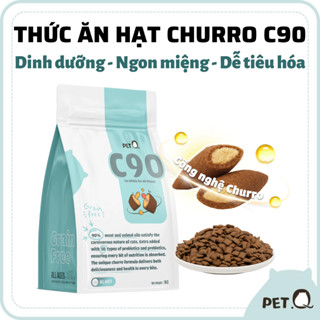 Thức ăn hạt cho mèo PetQ, Hạt Churro C90, 90% từ thịt & dầu động vật, Dinh dưỡng, Ngon miệng, Dễ tiêu hóa, Mọi độ tuổi