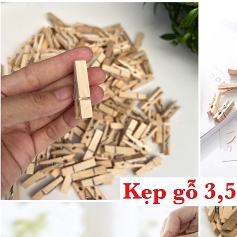 Set 10 Kẹp Gỗ 3,5cm