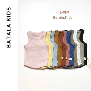 Áo ba lỗ bé trai bé gái Batala Kids, Áo 3 lỗ sát nách trẻ em cá tính phong cách Hàn Quốc cho bé 10-22kg BA LỖ THUN TĂM