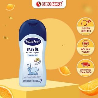  Dầu Mát Xa thuần Chay Cho Bé Bubchen Baby Oil 200ml Không Hương Liệu An Toàn - Bibo Mart 