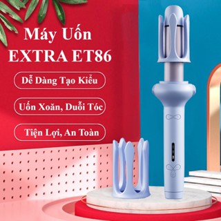Máy Uốn Xoăn| Ép Duỗi Tự Động 3 trong 1 EXTRA ET86, Máy Uốn Xoăn Tạo Kiểu Là Duỗi Tóc Đa Năng Ion Âm Cao Cấp Chống Bỏng