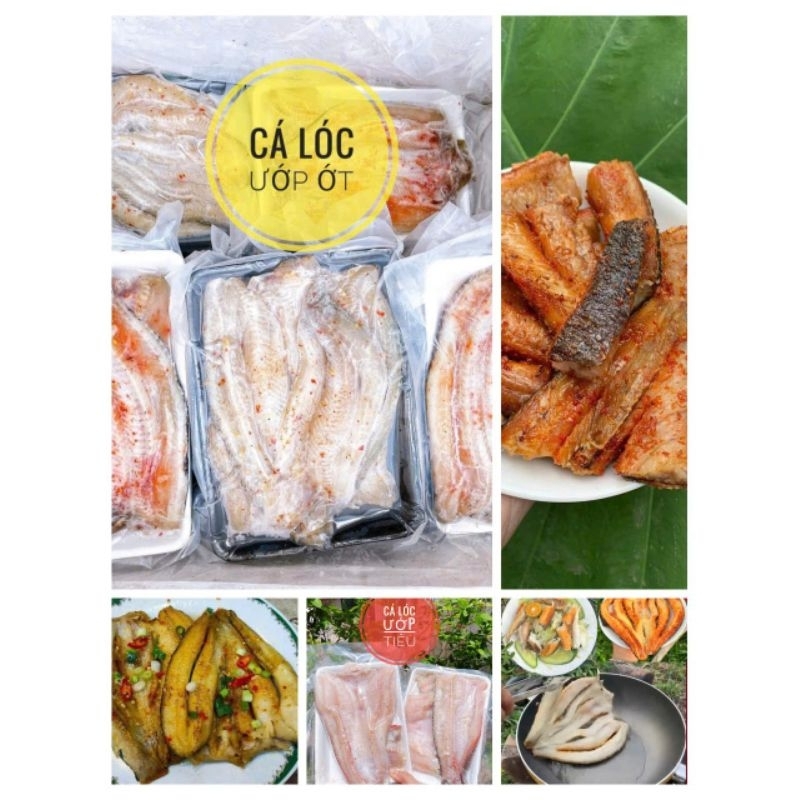 CÁ LÓC 1 nắng. khay 500g.(giao hỏa tốc)