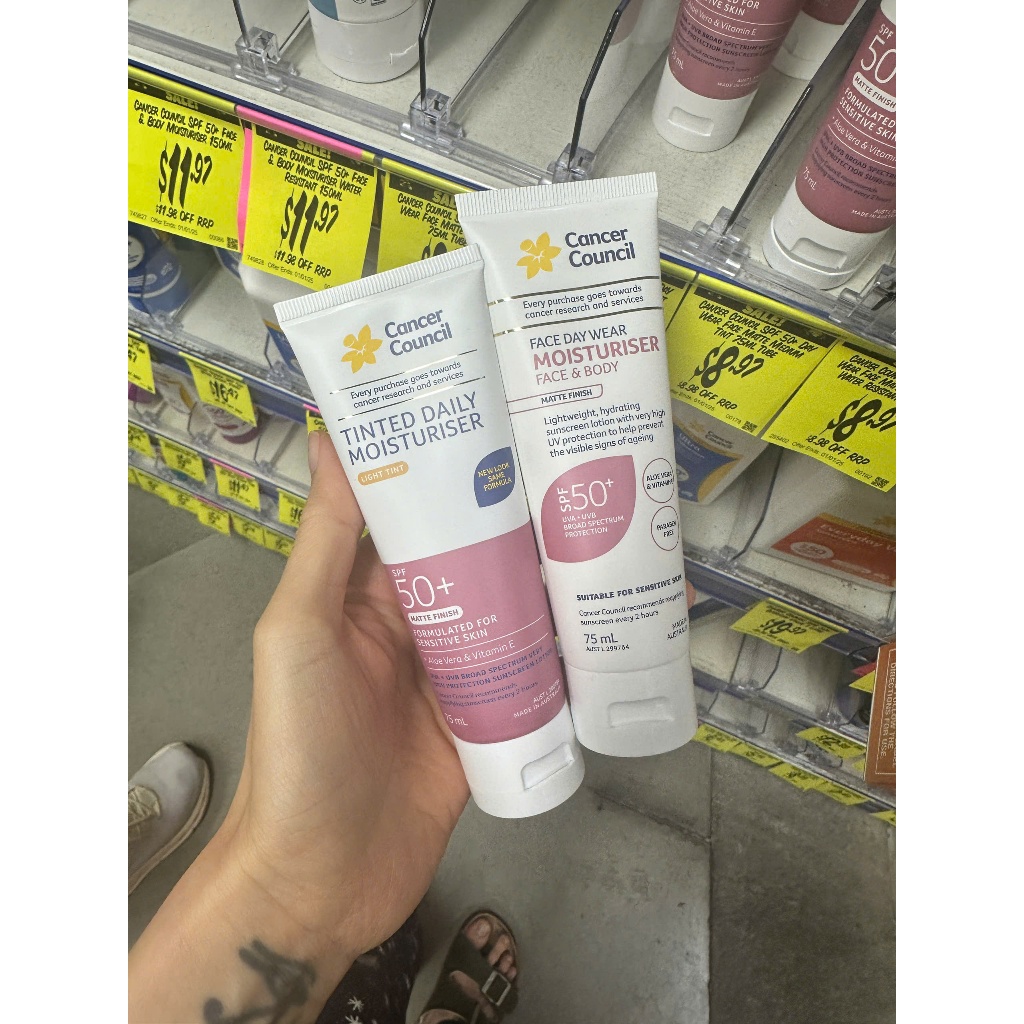 [HÀNG CHUẨN ÚC] Kem chống nắng hãng Cancer Council SPF 50+ nhiều loại