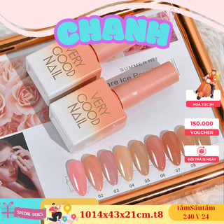  Set Sơn Gel Thạch VERY GOOD NAIL 9 MÀU Chính Hãng Đậm Đặc- Chuẩn Màu Hàng Cao Cấp CHANH NAIL 