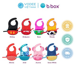  b.box Yếm ăn dặm phiên bản Disney có túi hứng dễ vệ sinh tặng kèm 1 muỗng silicone cho bé 