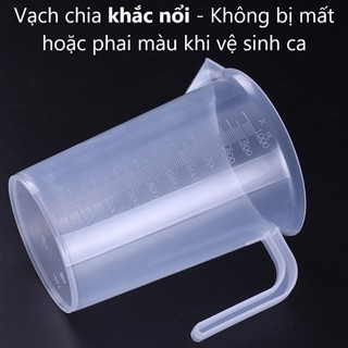 Ca Đong Nhựa Pha Chế Có Chia Vạch Định Lượng Siêu Bền Siêu Dai