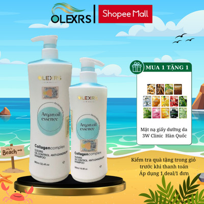 Lẻ 1 Chai Gội Olexrs Hair Salon Ngăn Ngừa Gàu Và Kiềm Dầu (Xanh)