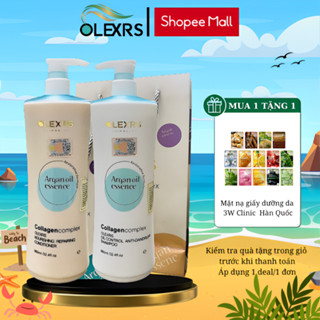 (Mẫu Mới 2024) Cặp Dầu Gội Xả Olexrs Hair Salon Ngăn Ngừa Gàu Và Kiềm Dầu 960ml (Xanh)